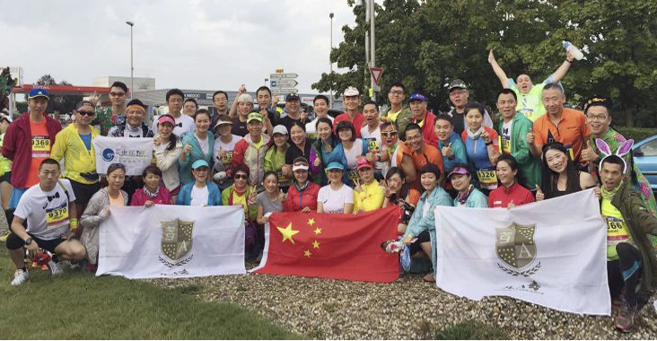 张润斌董事长成功挑战波尔多国际马拉松赛